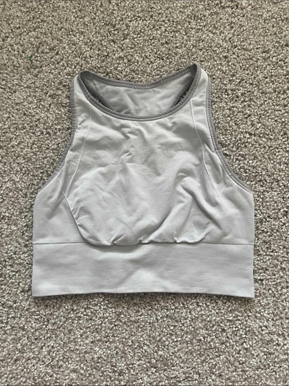 Lululemon Grayish White Ebb to Train Bra Size 6